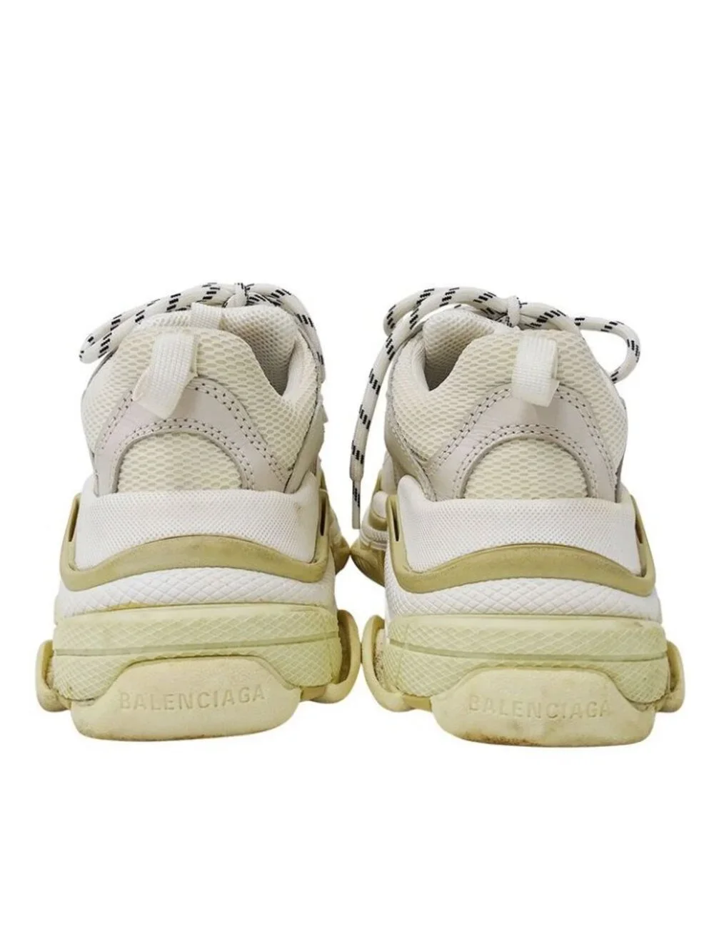 Balenciaga Sneakers Nylon Triple S White Beige 36 - Picture 3 of 15